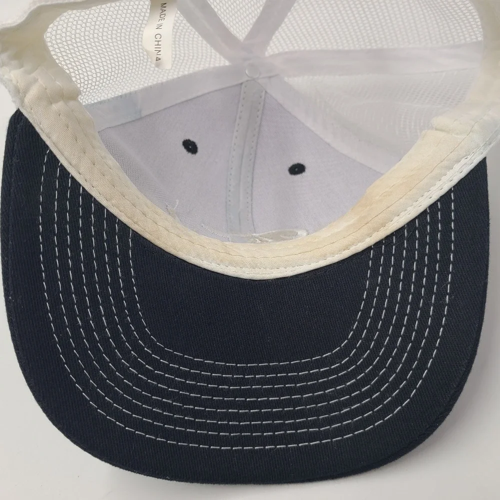 Ford Hat Snapback Trucker Mesh Black White Logo Script Car Truck Advertising Men